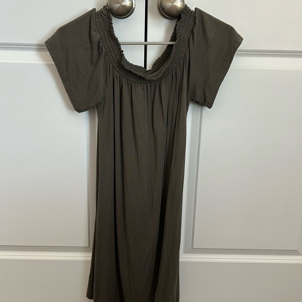 Green Mossimo Off-the-Shoulder Dress